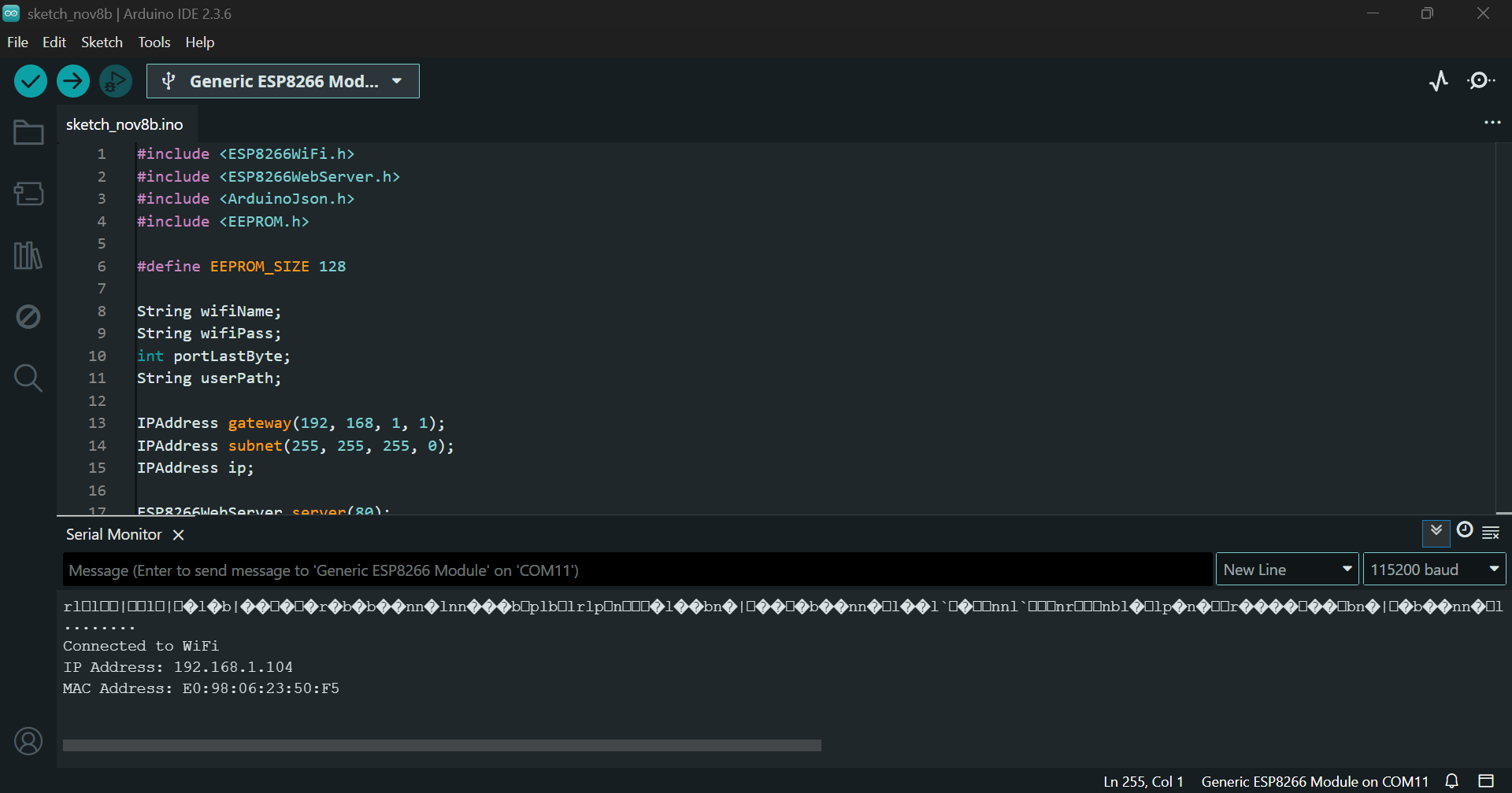 Serial Output