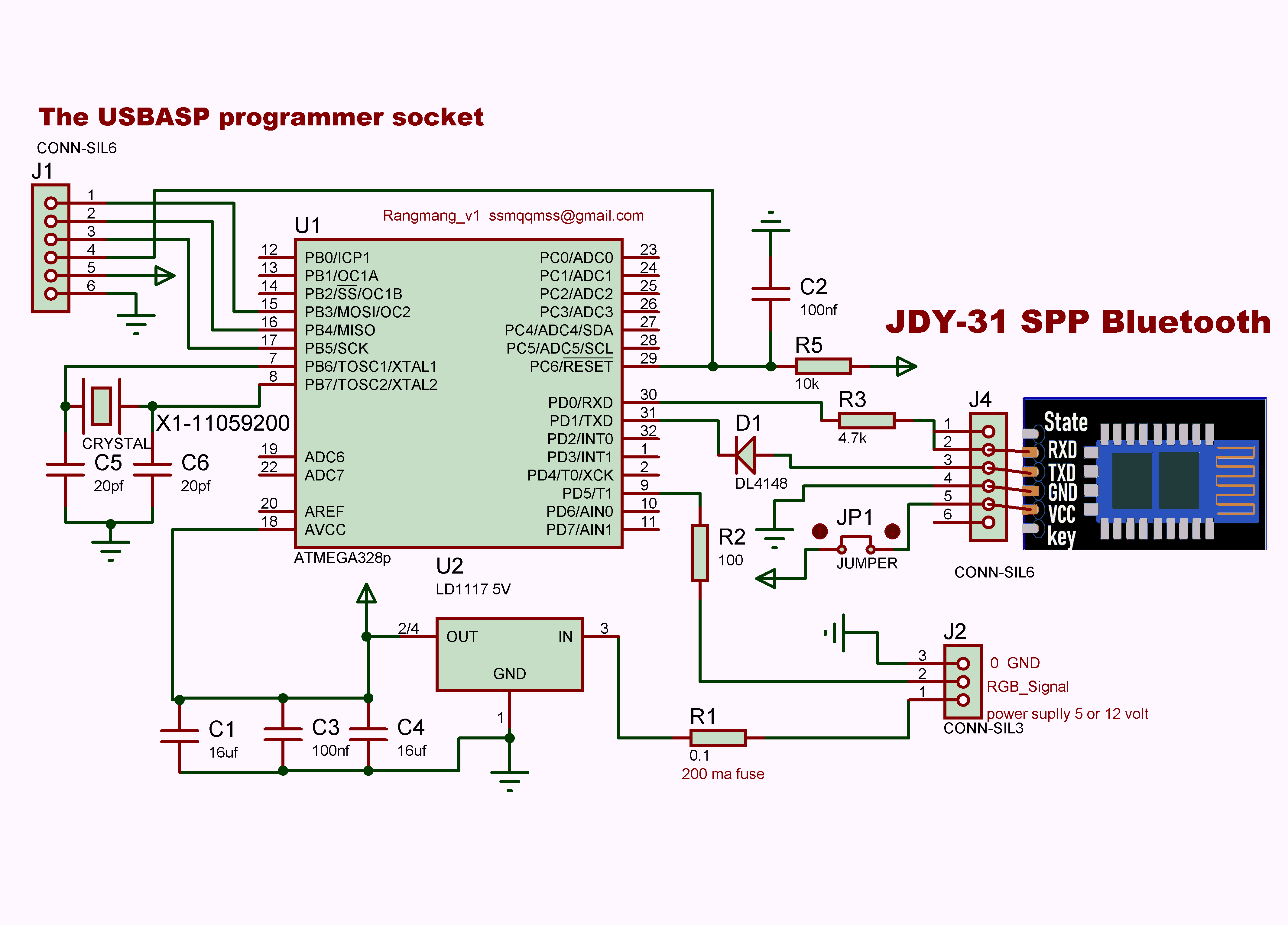 ATmega328P PCB Schematic