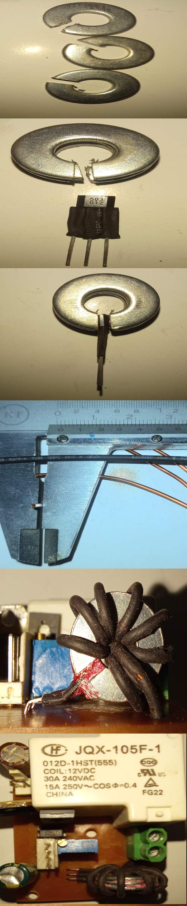 Hall sensor with wound wire